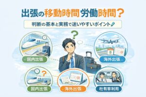 出張の移動時間・労働時間